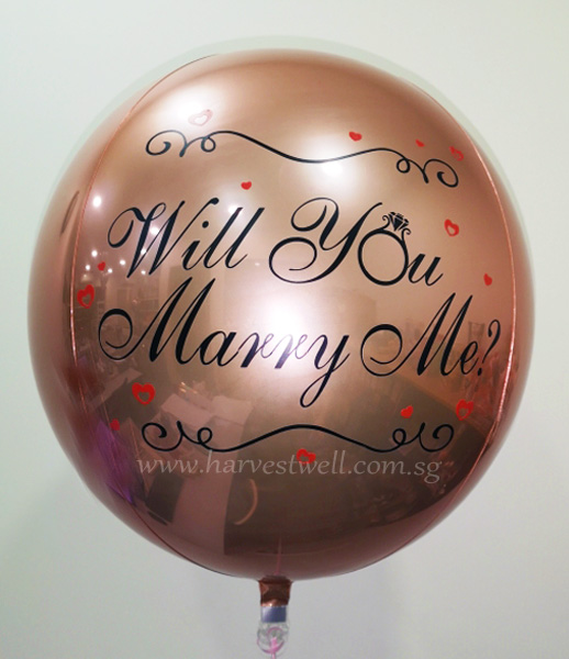 Will You Marry Me Customize ORBZ Balloon